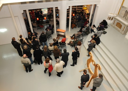 At the opening of Things In Translation: The Legs Foundation, Highlanes Gallery, Drogheda, May 2013