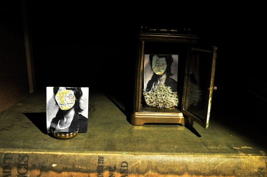 'Thanks to windows You were content to be In two trick places at once' Sculpture by Róisín Foley; Text by Helen Horgan; Original text 'While The Humour is on Me' by John D. Sheridan (1954)