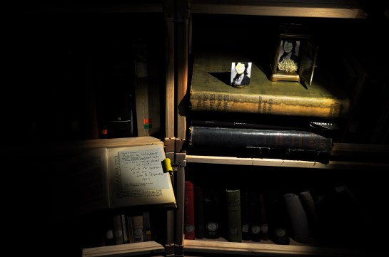 'Thanks to windows You were content to be In two trick places at once' Sculpture by Róisín Foley; Text by Helen Horgan; Original text 'While The Humour is on Me' by John D. Sheridan (1954)